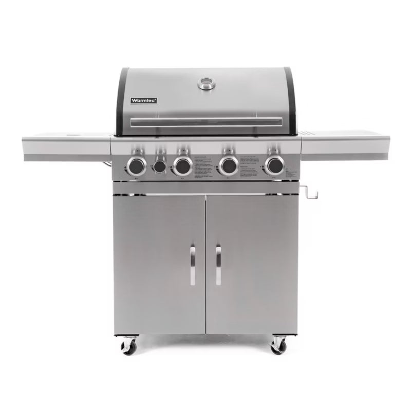 Gasgrill 17,5 kW 4+1 Brændere Sølv