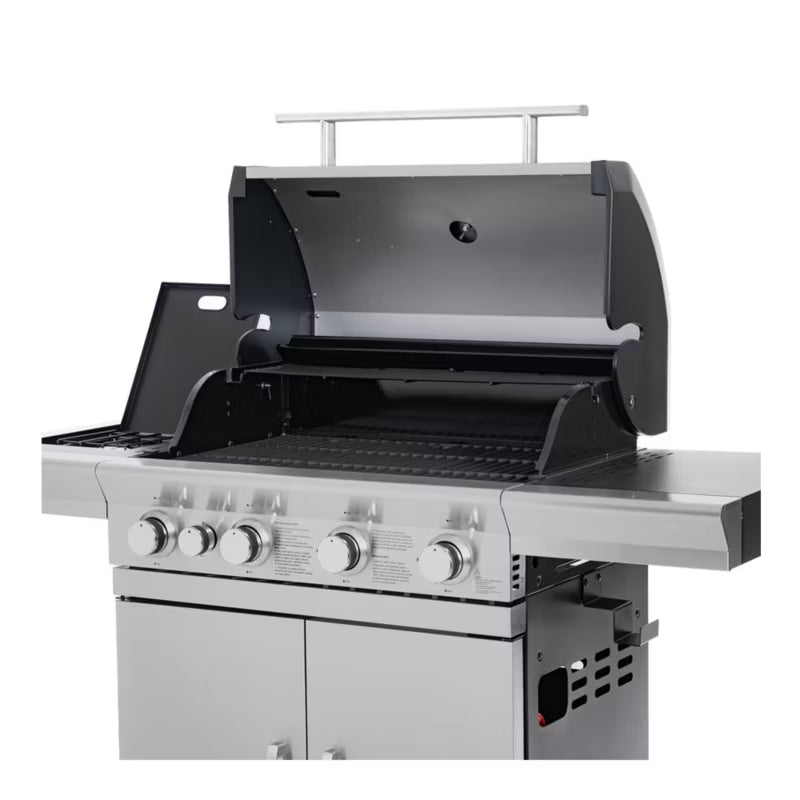 Gasgrill 17,5 kW 4+1 Brændere Sølv