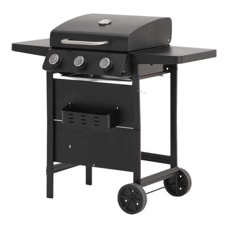 Gasgrill 3 Brændere 48x37 cm Sort