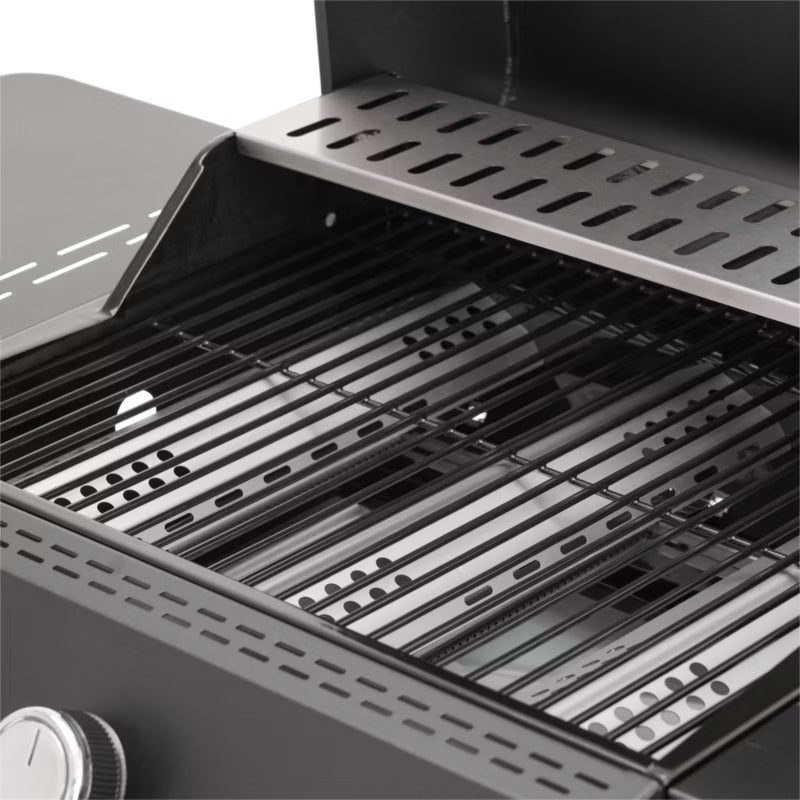 Gasgrill 3 Brændere 48x37 cm Sort