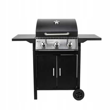Gasgrill 3 Brændere 8,7 kW Sort