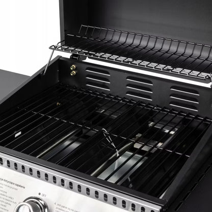 Gasgrill 3 Brændere 8,7 kW Sort
