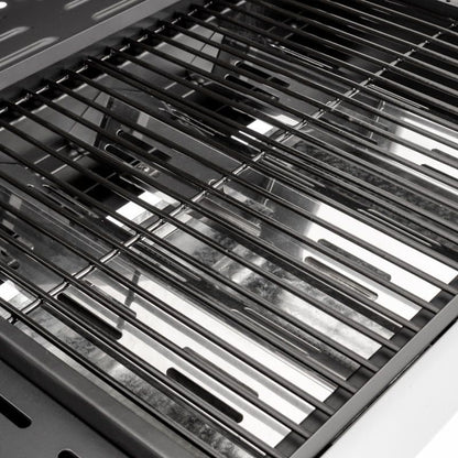 Gasgrill 3 Brændere Støbejernsrist Sølv