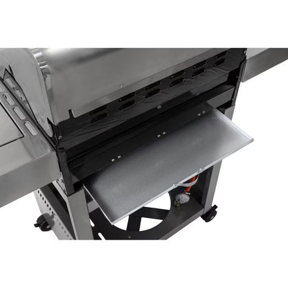 Gasgrill 3+1 13,65 kW Rustfrit Stål Sort
