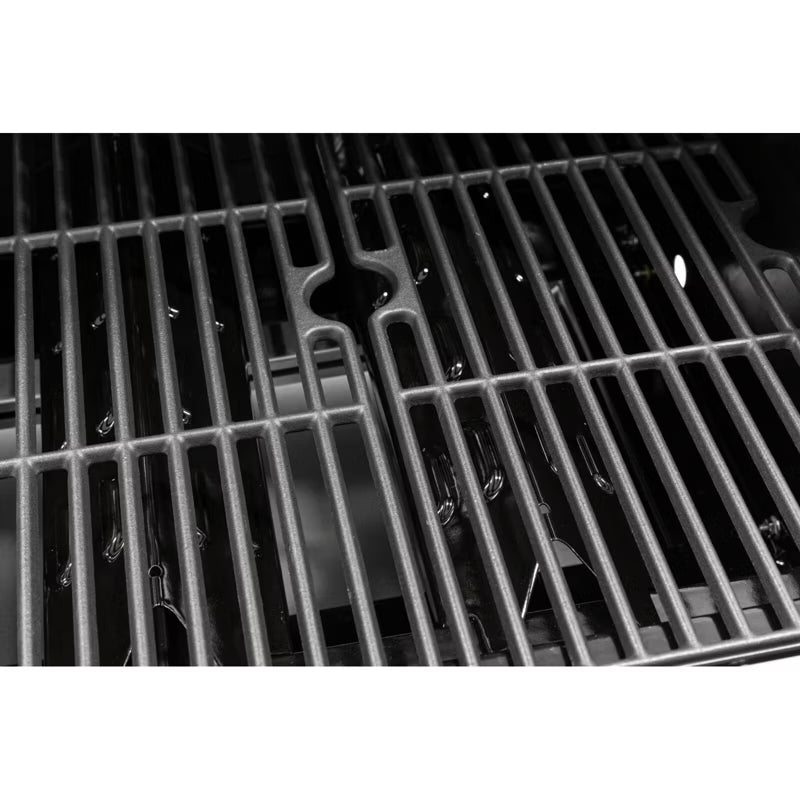 Gasgrill 3+1 13,65 kW Rustfrit Stål Sort