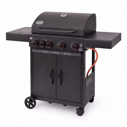 Gasgrill 4+1 Brændere 13,7 kW Sort
