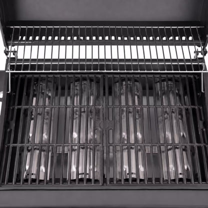 Gasgrill 4+1 Brændere 13,7 kW Sort