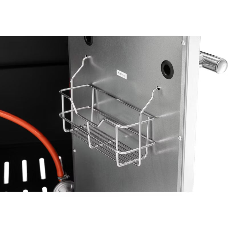 Gasgrill 4+2 22,5 kW 60x50x100 cm Sort