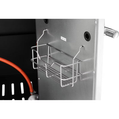 Gasgrill 4+2 22,5 kW 60x50x100 cm Sort