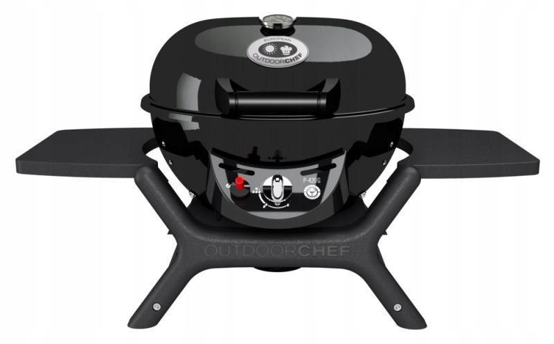 Gasgrill 4,3 kW Ø42 cm Sort