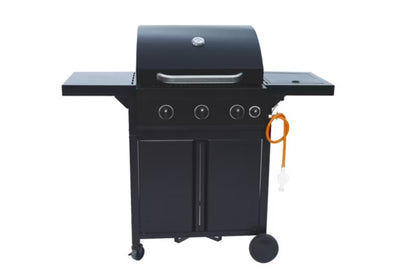 Gasgrill 4 Brændere 60x40,5 cm Sort