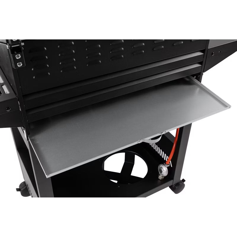 Gasgrill 4+1 Brændere 15,75 kW Sort