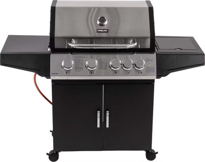 Gasgrill 4+1 Brændere 15,75 kW Sort