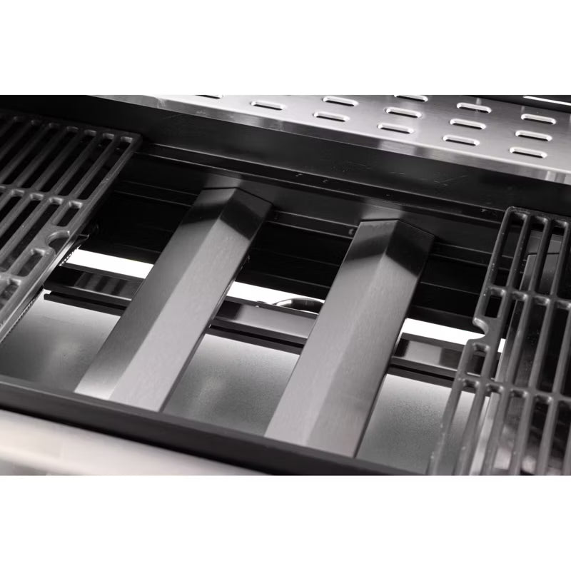 Gasgrill 4+1 Brændere 15,75 kW Sort