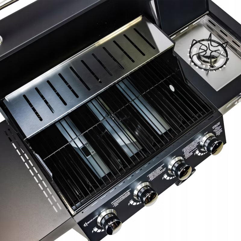 Gasgrill 5+1 14,65 kW BOK-01912 Sort