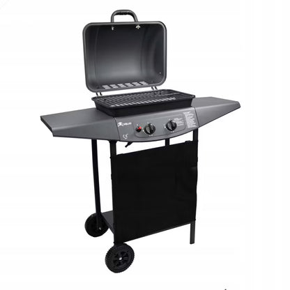 Gasgrill 5,4 kW 2 Brændere Sort