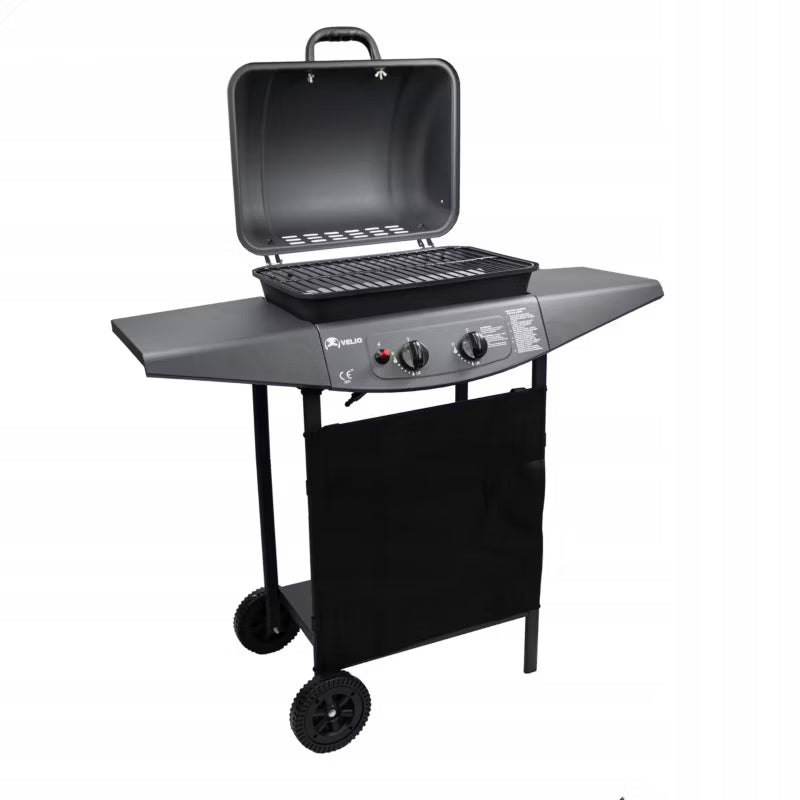 Gasgrill 5,4 kW 2 Brændere Sort