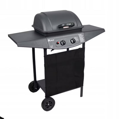 Gasgrill 5,4 kW 2 Brændere Sort