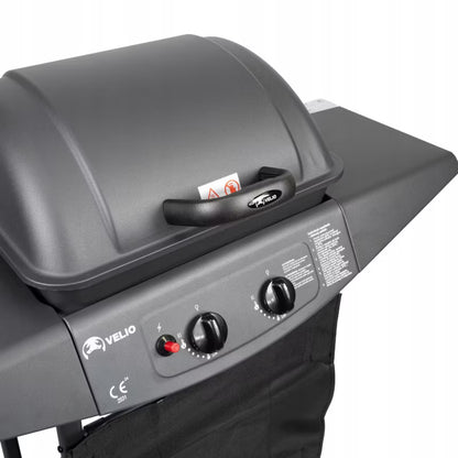 Gasgrill 5,4 kW 2 Brændere Sort