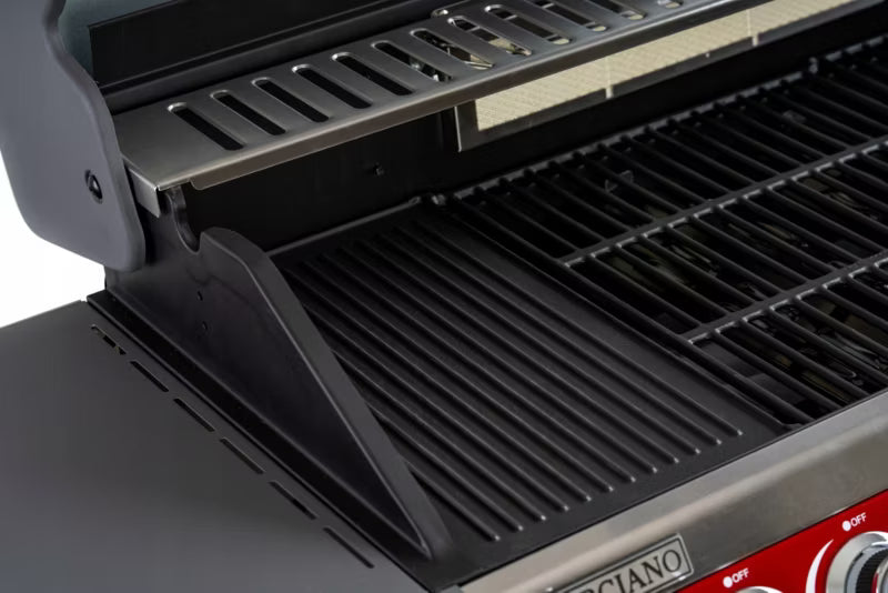 Gasgrill 8 Brændere 23,5 kW Rød