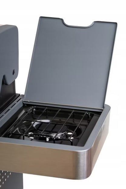 Gasgrill 8 Brændere 23,5 kW Rød