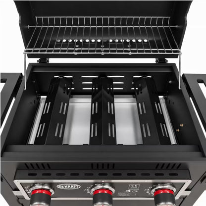Gasgrill Angular 3.0 113,5x50 cm Sort