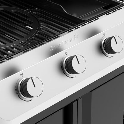 Gasgrill Attaia 3 Brændere Sort