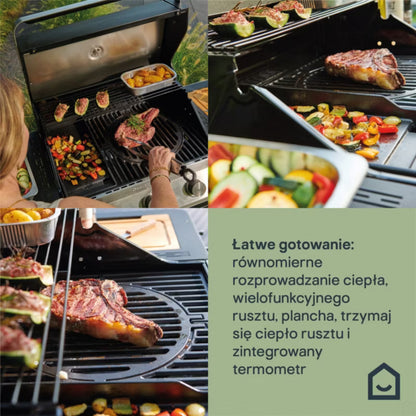 Gasgrill Attaia 3 Brændere Sort