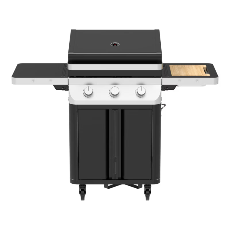 Gasgrill Attaia 3 Brændere Sort