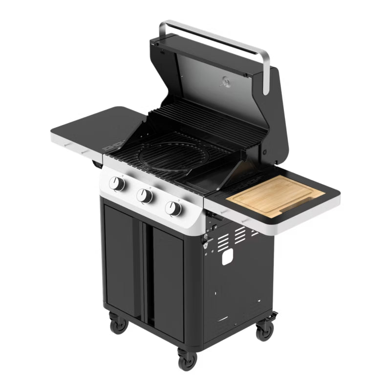 Gasgrill Attaia 3 Brændere Sort
