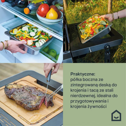 Gasgrill Attaia 4 Brændere Sort