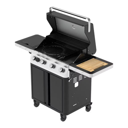 Gasgrill Attaia 4 Brændere Sort
