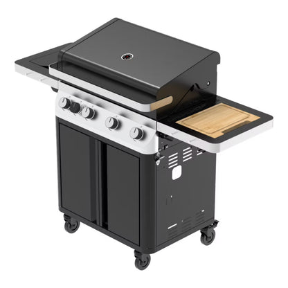 Gasgrill Attaia 4 Brændere Sort