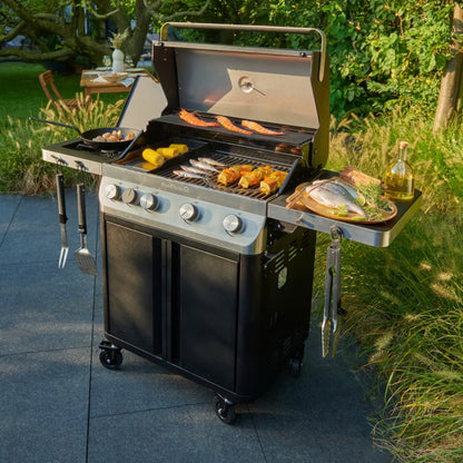 Gasgrill Attaia 4 Brændere Sort