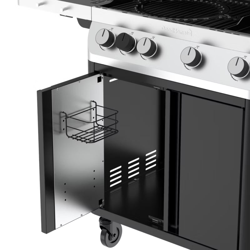 Gasgrill Attaia 4 Brændere Sort
