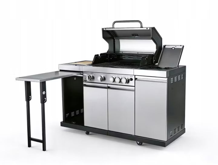 Gasgrill Augusta 4+1 Udekøkken 151x58 cm Stål