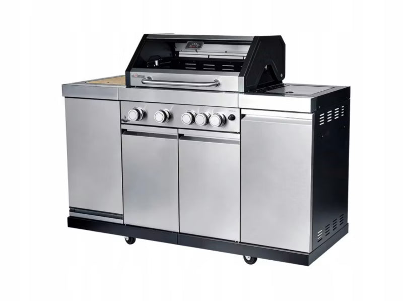 Gasgrill Augusta 4+1 Udekøkken 151x58 cm Stål