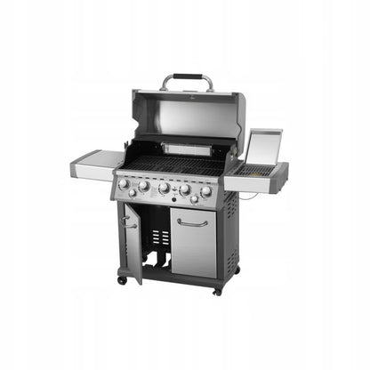Gasgrill Bellevue 5+2 150x58 cm Sølv Rustfrit Stål