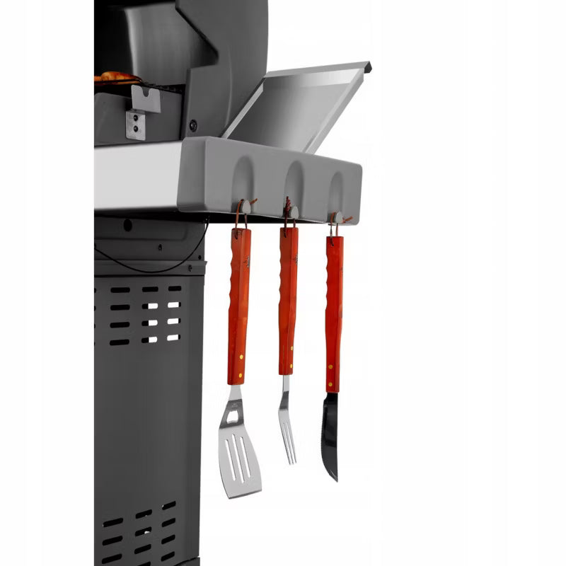 Gasgrill Bellevue 5+2 150x58 cm Sølv Rustfrit Stål
