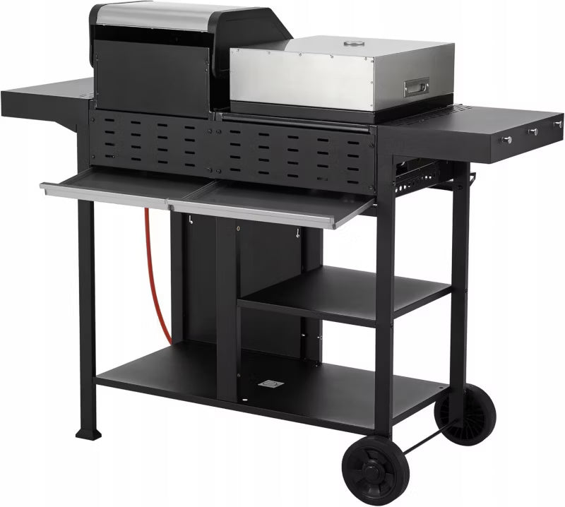Gasgrill Boston 3-i-1 154x110 cm Sort