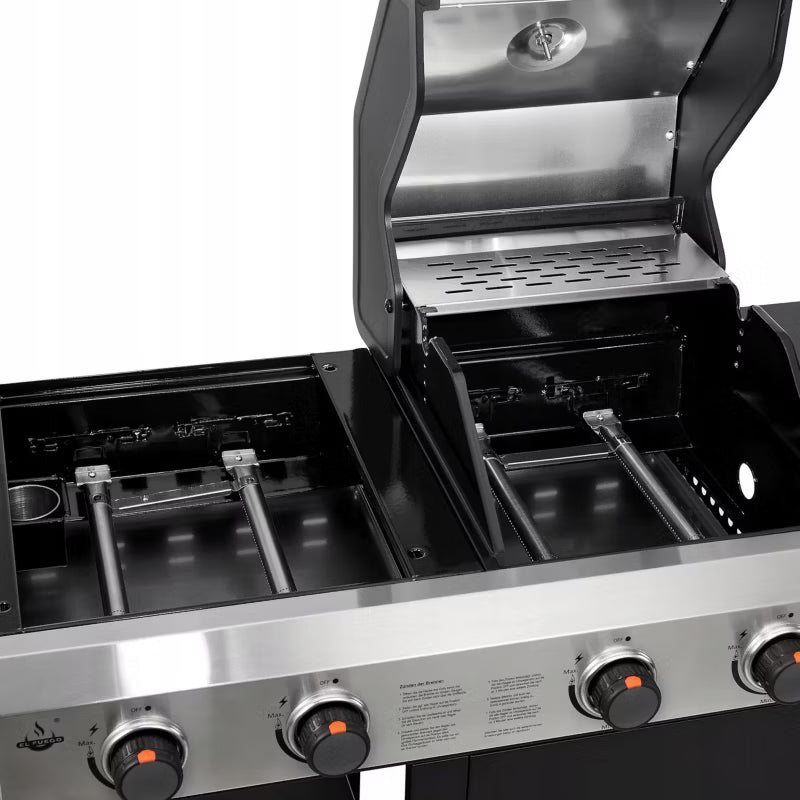 Gasgrill Boston 3-i-1 154x110 cm Sort