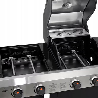 Gasgrill Boston 3-i-1 154x110 cm Sort