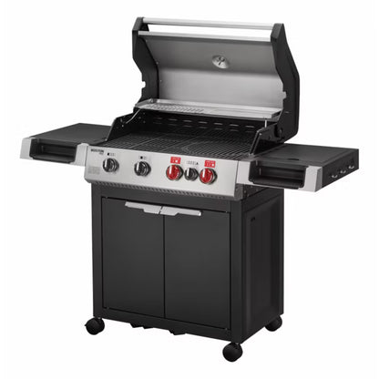 Gasgrill Boston 4 KR Turbo II 146,5x58 cm Sølv