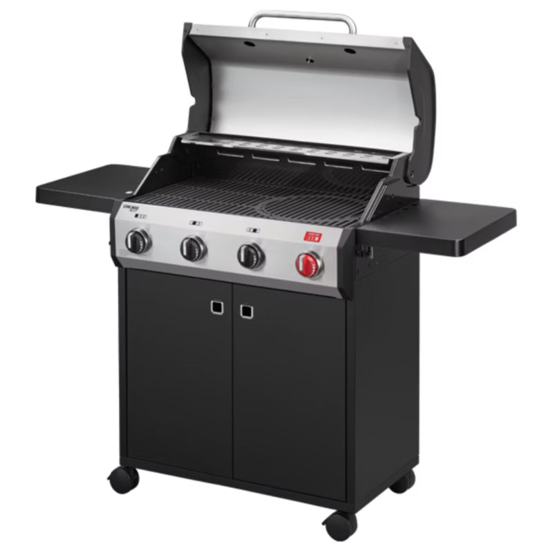 Gasgrill Chicago Next 4 R Turbo 134,5x51 cm Sølv