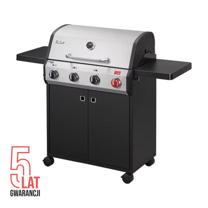 Gasgrill Chicago Next 4 R Turbo 134,5x51 cm Sølv