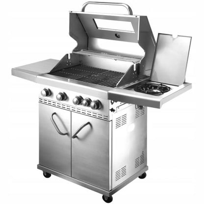 Gasgrill CINCINNATI 4+1 141x119 cm Sølv