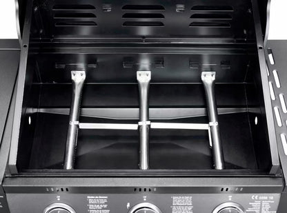 Gasgrill Columbus 3+1 118x59 cm Sort