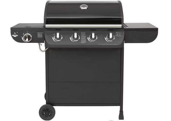 Gasgrill COLUMBUS 4+1 130x58x107 cm Sort