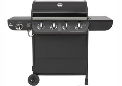 Gasgrill COLUMBUS 4+1 130x58x107 cm Sort