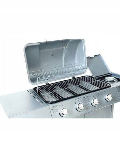 Gasgrill Dayton 12,3 kW 4+1 Paln. Sølv